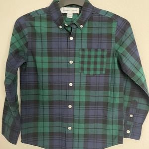 Old Navy checkered shirt Youth Sz L (10-12) slightly used